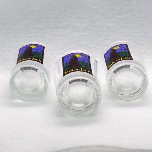 Yukon Jack Shot Glasses - set of 3 - Picture 2 of 4